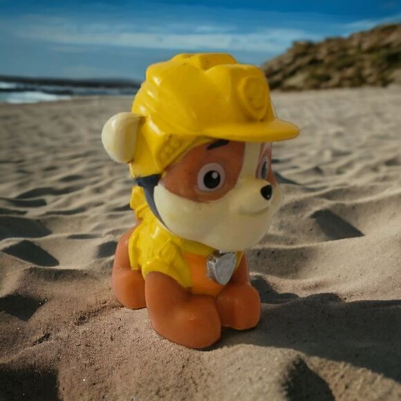 Paw Patrol Rubble Bulldog Figure Cake Topper PVC Mini Figurine SML Miniature. - Picture 14 of 15